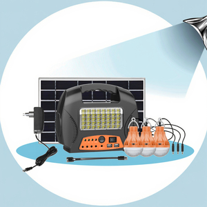 Năng lượng mặt trời ánh sáng DC ổ cắm AC Adapter Spotlight đèn bóng đèn chuyển đổi năng lượng mặt trời bảng điều chỉnh Micro USB + Loại C quá tải bảo vệ - Product Image 1