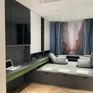 定制书房家具套装 书柜与书桌组合 最新书房家具套装 - Product Image 5