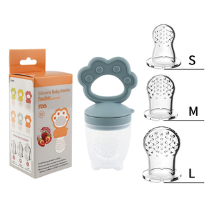 BPA Free Baby <strong>Fruit</strong> Feeder Squeeze Feeding Infant Food Dispensing With Baby <strong>Dummy</strong> Pacifier 3PC in One Set - Product Image 6