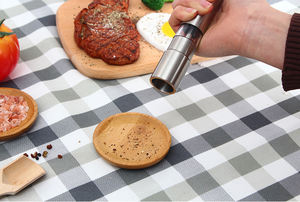 Juego de Salero y Pimentero de Acero Inoxidable con Botón de Presión con una Sola Mano, Modelo Syh1277, para Cocina y Barbacoa - Product Image 4