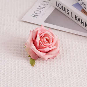 Rosa Artificial de Seda con Borde Enrollado, Arreglo Floral para Boda, Decoración Suave, Cabeza de Rosa con Diamantes, Caja de Regalo, Decoración Floral - Product Image 4