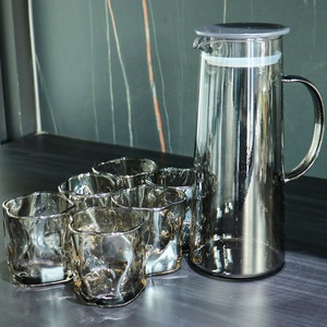 <span class=keywords><strong>Pot</strong></span> <span class=keywords><strong>à</strong></span> <span class=keywords><strong>eau</strong></span> de 1,5 L avec 6 tasses, poignée, style nordique tendance, pour la maison, la cuisine, théière <span class=keywords><strong>en</strong></span> <span class=keywords><strong>verre</strong></span> pour <span class=keywords><strong>eau</strong></span> froide - Product Image 2
