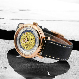 Relojes mecánicos a la moda personalizados para hombre, reloj de pulsera automático de negocios, reloj de diseñador de oro rosa de acero inoxidable, relojes De Hombre - Product Image 5