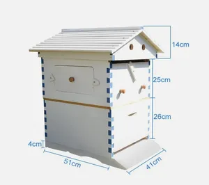 Best quality Flows Beehive & 7 Auto Frames China Fir Wax Coated Self Flowing Hive Automatic