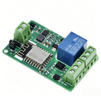 Carte de relais WiFi ESP8266 PCBA 1 canal 10A 250V AC, interrupteur intelligent sans fil IoT |   Système de maison intelligente opto-isolé à large plage de tension DC7-30V