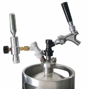 Distributeur de bière en fût, mini régulateur de CO2 0-30 Psi, kit de fût, régulateur de fût de bière Cornelius avec adaptateur de filetage 3/8'' avec gaz - Product Image 5