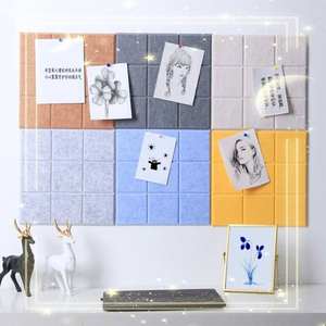 Panneaux acoustiques en fibre de polyester au design moderne personnalisé avec chanfrein de panneau mural à rainure en V pour les halls d'hôtel et de studios insonorisés - Product Image 6