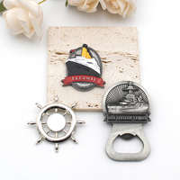 Ouvre-bouteille en métal personnalisé Titanic Aimant de réfrigérateur Souvenir unique personnalisé Cadeau pour réfrigérateur et décoration de la maison