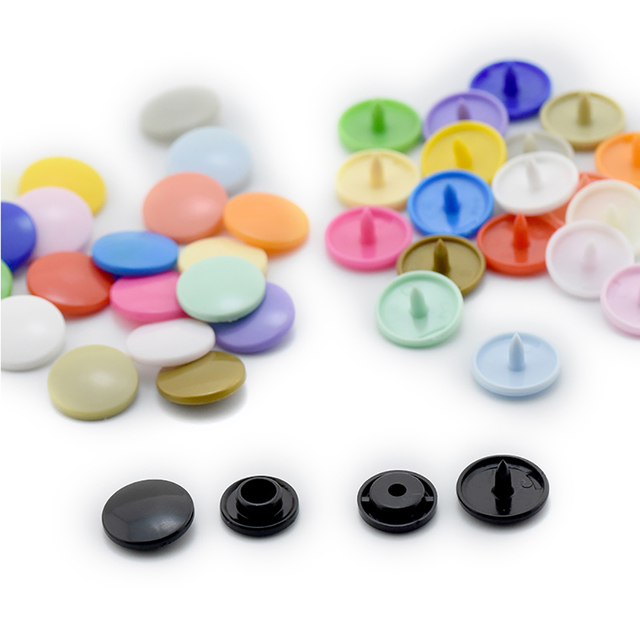 1000 Sets/Bag Plastic Snap Button T 3/T 5/T 8  Resin Snaps Down Waistcoat Rivet Buckle  Resin Snap-fastener Leather Rivets