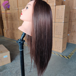 Mannequin asiatique de tête d'entraînement de mannequin pour la pratique de la coiffure avec la tête, support de tête d'entraînement de maquillage de cheveux pour la coupe <span class=keywords><strong>et</strong></span> le coiffage - Product Image 2