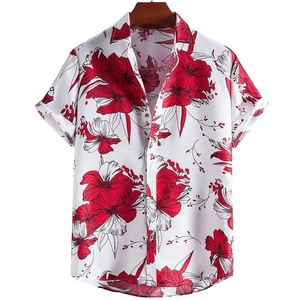 Nuova <span class=keywords><strong>Camicia</strong></span> Hawaiana da <span class=keywords><strong>Uomo</strong></span> 2026 con Stampa Palme - Top Tropicale a <span class=keywords><strong>Maniche</strong></span> <span class=keywords><strong>Corte</strong></span> con Bottoni per Vacanze Estive - Product Image 3