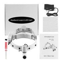 Lampe frontale LED réglable HF-106 noir/blanc avec loupe 2,5X/3,5X – Meilleur prix