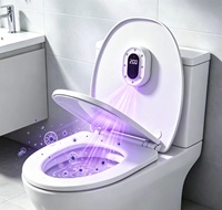 Nouveauté : Stérilisateurs de siège de toilette portables et compacts 2026 avec 8 lampes UVC, rechargeables sans fil 2000 mAh