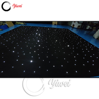 Rideau LED Étoilé Ciel Nocturne Étoiles Filantes Toile de Fond Lumineuse Matrice Blanc et Bleu