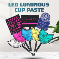 Solution de Marquage Personnalisée OEM Premium pour Présentoirs de Boissons, Événements Corporatifs, Lancement de Produits, Marketing, Étiquette LED pour Bouteilles