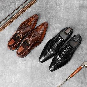 Zapatos de cuero antideslizantes, ligeros y de alta calidad, lujosos y elegantes, transpirables, zapatos casuales para hombre de alta calidad. - Product Image 4