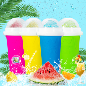 Gobelet à smoothie portable fait maison, machine à crème glacée, machine à slushie à double couche à presser et à congeler, gobelets pour jus, rapide - Product Image 2