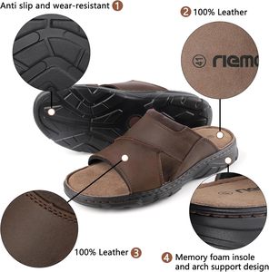 Muli estivi <span class=keywords><strong>da</strong></span> <span class=keywords><strong>uomo</strong></span> comodi sandali bassi di supporto con Sole antiscivolo per uso interno esterno per <span class=keywords><strong>mare</strong></span> pantofole <span class=keywords><strong>da</strong></span> spiaggia taglia 41-47 EU - Product Image 6