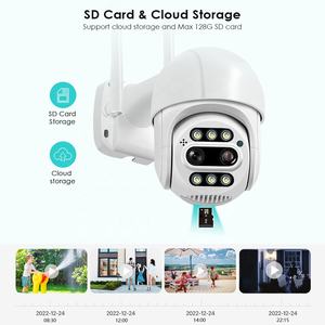 Caméra de sécurité sans fil IP BESDER à double objectif 8MP, objectif 2,8 mm 12 mm, vision nocturne couleur, caméra CCTV Wifi - Product Image 4