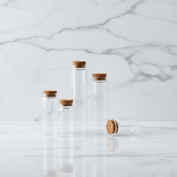 Botol Kaca Grosir dengan Tutup Gabus 15ml 30ml Botol Kreatif Langit Berbintang untuk Hadiah Kerajinan Penyimpanan Cordyceps