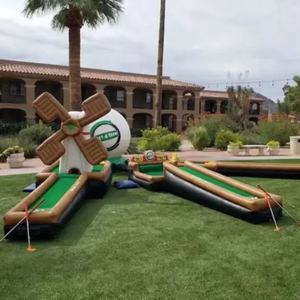 Hot Fun Play 3/6/9 Trous Gonflable Mini <span class=keywords><strong>Golf</strong></span> Crazy Putt <span class=keywords><strong>Golf</strong></span> Course Sport Jeu de haute qualité - Product Image 1