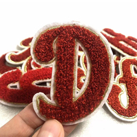 Écusson de broderie personnalisé logo à capuche presse à chaud insignes en tissu thermocollant logo lettre patchs en chenille personnalisés Motivation pour chapeaux
