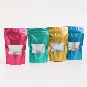 ถุงกระดาษสีขาวแบบตั้งได้มีซิปล็อคมีซิปล็อคแบบฝ้าถุงกระดาษคราฟท์โลโก้ออกแบบได้ตามต้องการ - Product Image 1