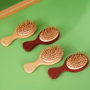 <span class=keywords><strong>Brosse</strong></span> démêlante <span class=keywords><strong>en</strong></span> bambou <span class=keywords><strong>à</strong></span> coussin d'air pour cuir chevelu, mini <span class=keywords><strong>brosse</strong></span> de voyage pour <span class=keywords><strong>cheveux</strong></span> secs, humides et bouclés - Product Image 2