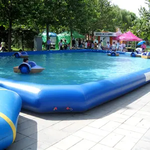 Grande piscine gonflable rectangulaire pour l'été, grande pataugeoire, piscine gonflable pour enfants