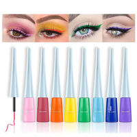 Vente en gros d'eye-liner liquide imperméable à séchage rapide en 8 couleurs, longue tenue, résistant aux bavures et aux transferts, pour créer des looks spectaculaires