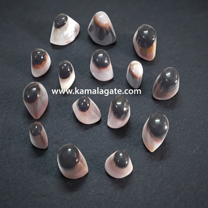 Cabochons ovales polis en agate Œil de Shiva, pierres précieuses naturelles pour objets d'art et de collection, et pour la guérison - Product Image 5