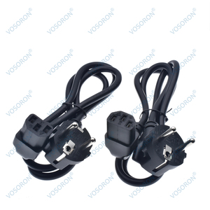 Cee7/7 Châu Âu Schuko Để IEC C13 Dây Điện Tiêu Chuẩn Pháp Dây Điện Điện Cắm Để C13 90 Độ Góc Dây Điện - Product Image 1