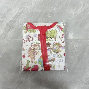 Toptan sonbahar baskılı örme bambu iki yönlü fermuar kapatma pijama çocuk Romper bebek tulum ODM gizemli kutusu - Product Image 4