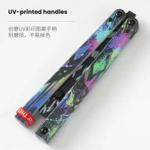 Practice smooth butterfly <b>knife</b> <b>safe</b> swinging <b>knife</b> fancy plastic <b>knife</b> training folding <b>knife</b> - Product Image 5