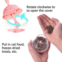 Jouet interactif pour chat ODM/OEM : Distributeur lent de nourriture en forme de labyrinthe avec plumes, jouet à bascule réglable pour l'alimentation et le jeu du chat