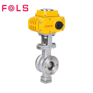 Válvula de Bola Tipo V Eléctrica de Ajuste Inteligente, Conexión de Brida, Aplicación de Agua, Acero Inoxidable 304, 2 Pulgadas Máx. - Product Image 1