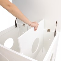 Grande armoire d'intérieur en bois pour litière cachée pour chat