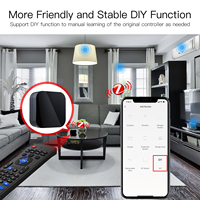 2022 Tuya Smart Home Zigbee TV Smart IR Blaster Remote Control Universal dengan Alexa GH untuk AC
