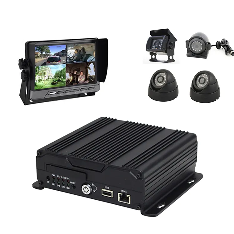 RECODA M620 básica suporte 1080P AHD camera Dual CARD SD dvr Móvel sistema de câmera DVR