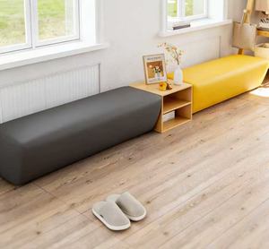 Studio de yoga, studio de danse, espace d'entraînement et de repos, canapé long, banc d'attente, moderne et simple - Product Image 6