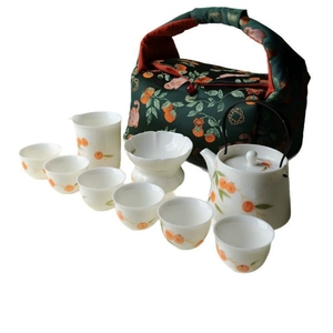 Ensemble de tasses à thé de voyage WestGreen en argile céramique, ensemble de 9 pièces, <span class=keywords><strong>infuseur</strong></span> pour bouilloire à thé avec 6 tasses, fabrication originale chinoise - Product Image 5