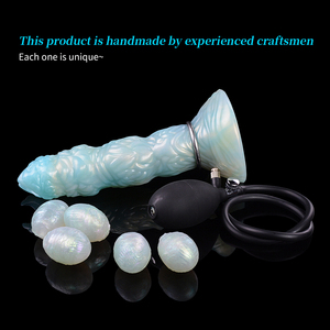 Céladon Dieu Arbre Fantasy Ovipositor Alien Gode Fantasy Créature Lay Egg Pompe À Air Masturbateur Butt Plug Adult Sex Toys En Gros - Product Image 3