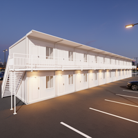 Maison conteneur à assemblage rapide, démontable, avec aménagement personnalisable, bâtiment préfabriqué pour villa, hôtel, bureau de chantier et stockage