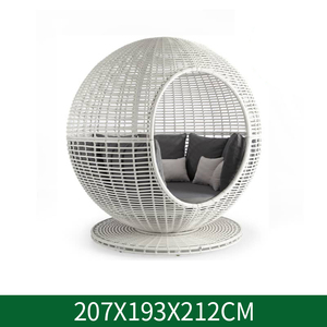 Nordic Patio <strong>Canopy</strong> <strong>Daybed</strong> <strong>Outdoor</strong> Lounge Chair Sofa Garden Beach Rattan Furniture Aluminium Outside <strong>Daybed</strong> <strong>with</strong> <strong>Canopy</strong> - Product Image 3