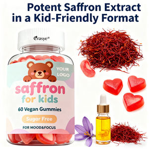 Oem/Odm Saffraan Gummies Voor Kinderen Ondersteunt Vrolijke Stemming En Temperament Controle Suikervrije Saffraansupplementen Kalm Gummies - Product Image 4