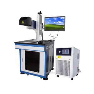 Chinese shandong UV Laser Marking Lazer Etching Machine Price for wires / glass / wine bottle