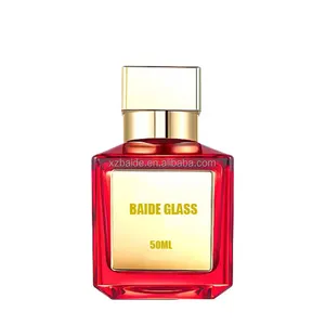 BAIDE Luxury Empty 50ml 70ml 210ml Large Perfume Glass Bottle Packaging 15mm Crimp Glass Spray Bottles with Gift Box