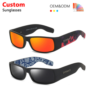Vente en gros de lunettes de soleil de sport rectangulaires de luxe surdimensionnées Lunettes de soleil personnalisées de créateur de haute qualité pour femmes et hommes - Product Image 1