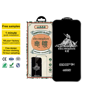 Protector <span class=keywords><strong>de</strong></span> Pantalla <span class=keywords><strong>de</strong></span> Vidrio Templado con Dureza 9H, Grado Superior, Antiarañazos, para <span class=keywords><strong>iPhone</strong></span> 16 15 14 <span class=keywords><strong>Pro</strong></span> <span class=keywords><strong>Max</strong></span>, Antihuellas, Recubrimiento Oleofóbico - Product Image 1
