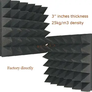Soundproof Material Acoustic Foam Panels Fire Retardant Sound Absorbing Pyramid Egg Crate Studio Sponge